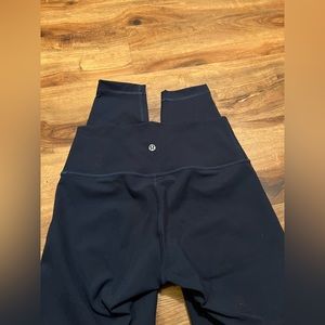 navy blue lululemon winder under high rise tight 25”